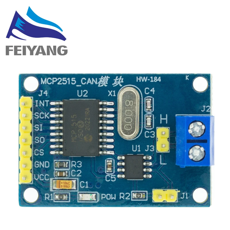 MCP2515 CAN шина Модуль платы TJA1050 приемник SPI для 51 MCU контроллер рычага|module receiver|c c |
