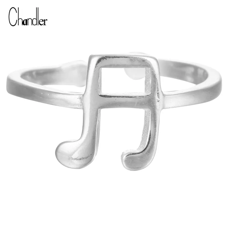 Чандлер музыкальное кольцо в виде ноты открытый простой Панк миди мизинец кулак
