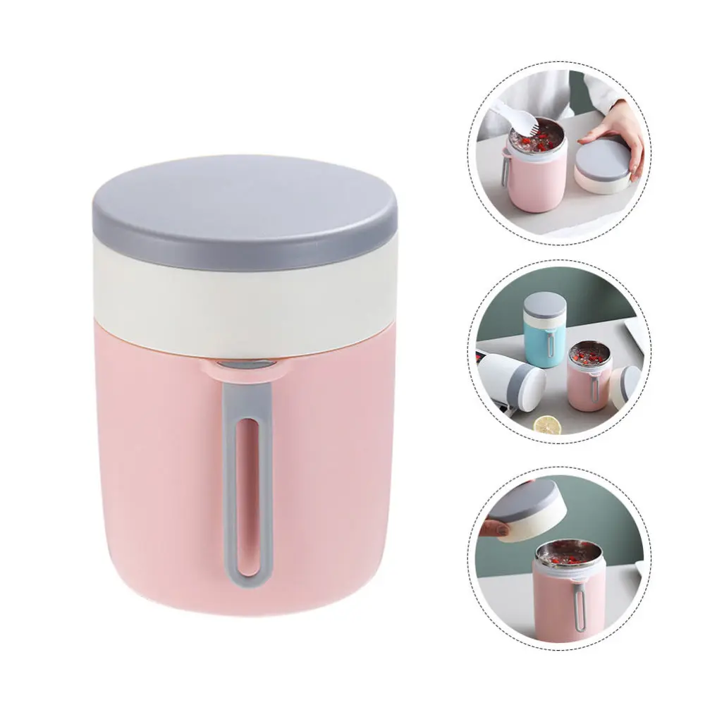 

1PC 450ml Heat Preservation Soup Cup Student Breakfast Cup Handheld Cup