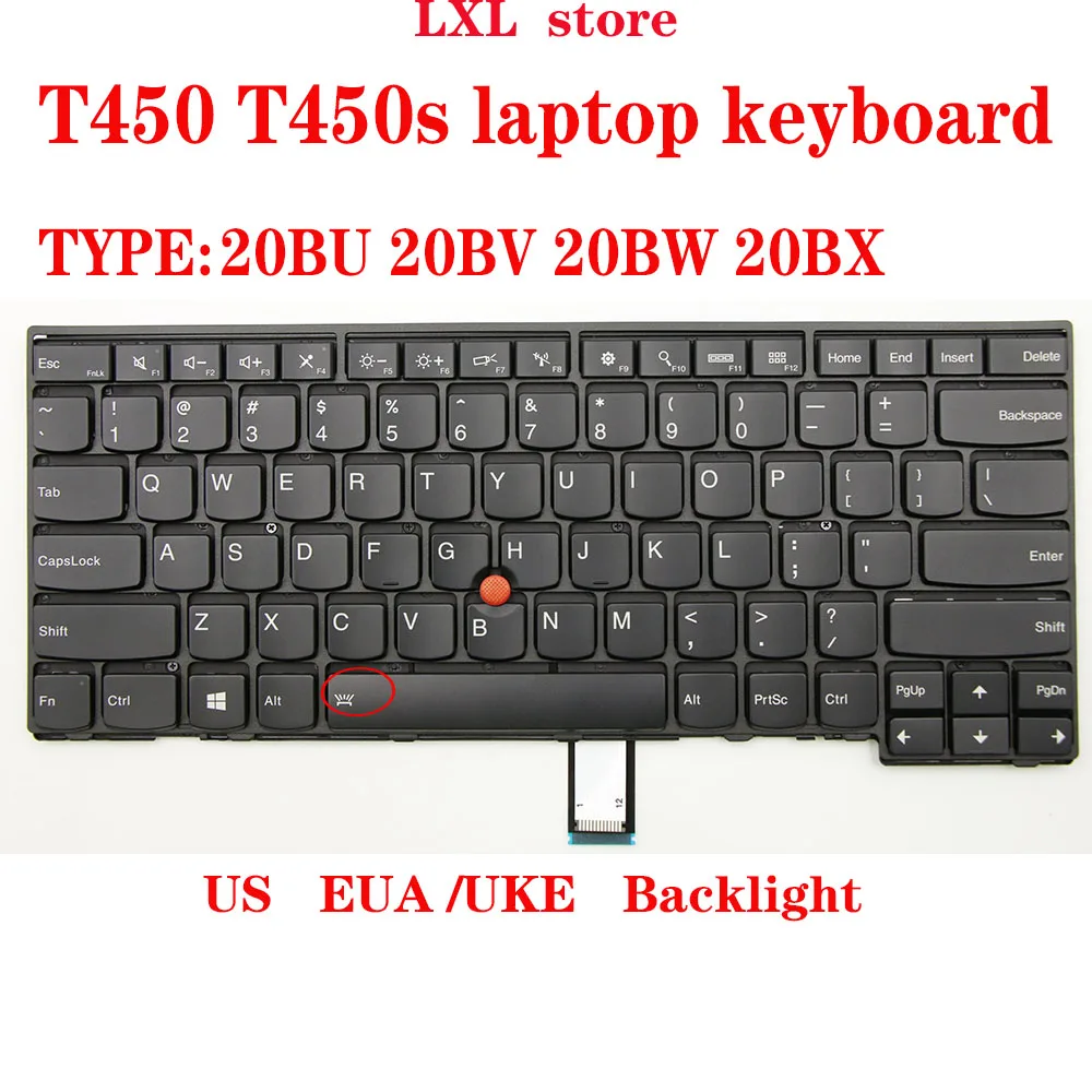 Клавиатура T450 T450S для ноутбука Thinkpad 20BU 20BV 20BW 20BX US EUA клавиатура с подсветкой FRU 04X0101