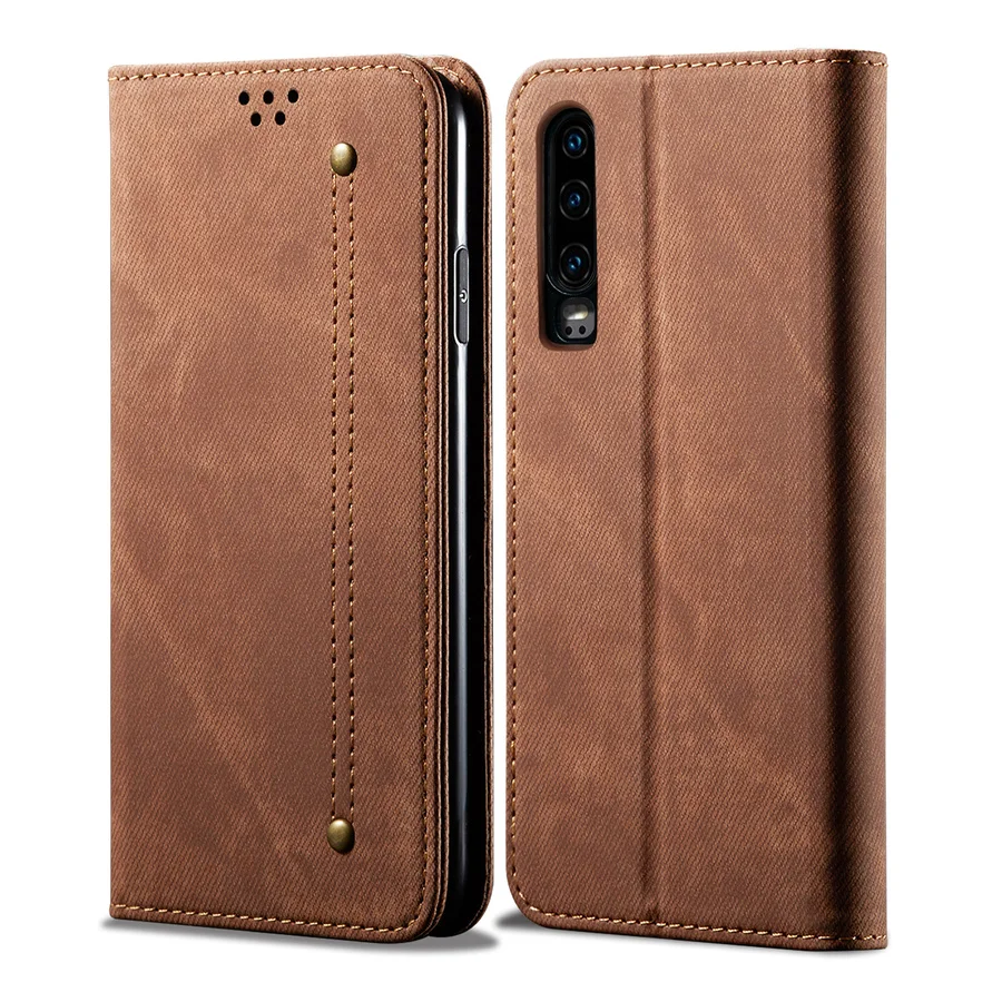 Чехол книжка из джинсовой кожи для Huawei P30 Mate 30 Pro Lite P Smart Z Y9 Prime 2019 Hono 10i 20 8x Магнитный
