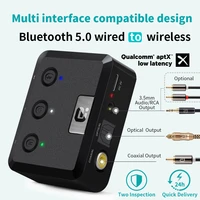 wireless bluetooth 5 0 receiver audio adapter opticalcoaxial 3 5mm aux receiver aptx ll for home stereo music sound system
