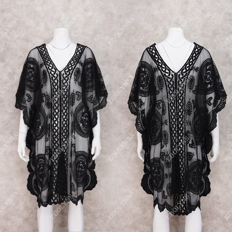 2021 кружевное пляжное парео пляжная одежда купальный костюм накидка туники для