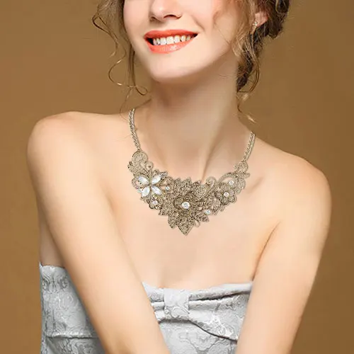 Tuliper чокер Butterfly Statement Necklace Gothic Choker подвеска Flower For Women Party Jewelry Collier цепочка кулон Femme
