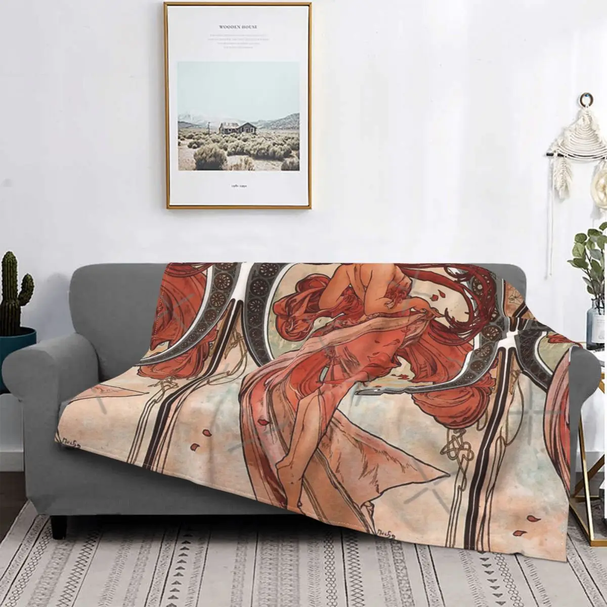 

Покрывало на кровать в клетку для пикника, 220x240
