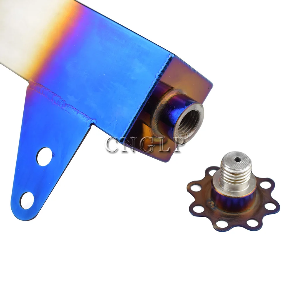 Универсальный радиатор охлаждающая жидкость обожженный синий Алюминиевый