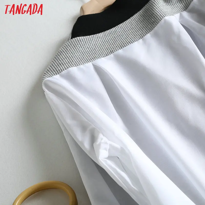 Tangada, женский элегантный кардиган, свитер, на спине, из кусков, с длинным рукавом, на пуговицах, с карманом, для офиса, леди, Вязанный свитер, свитер, BC18