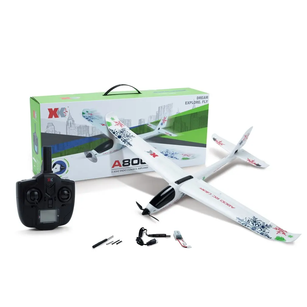 

Wltoys XK A800 RC Airplane 780mm Wingspan 5CH 3D 6G Mode EPO Aircraft Fixed Wing RTF Toys for Kids 20min Flight Time