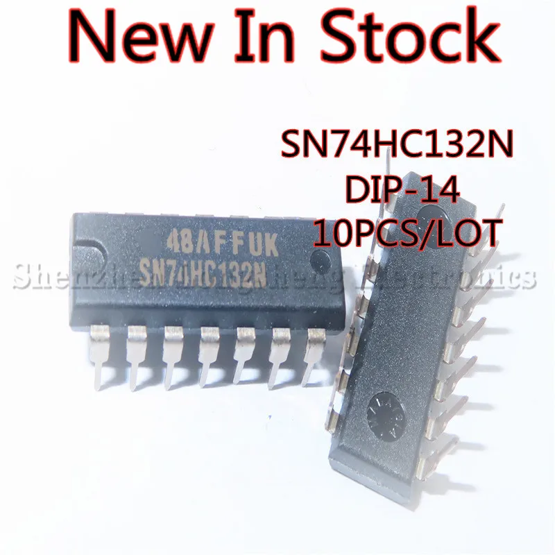 

10PCS/LOT NEW SN74HC132N 74HC132 DIP-14 Logic chip In Stock