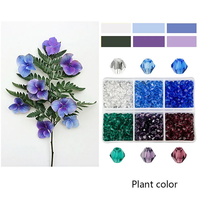 4mm Diamond Glass Beads Set DIY Bead Embroidery Supplies Hand Craft Jewelry Bag Accessories | Дом и сад