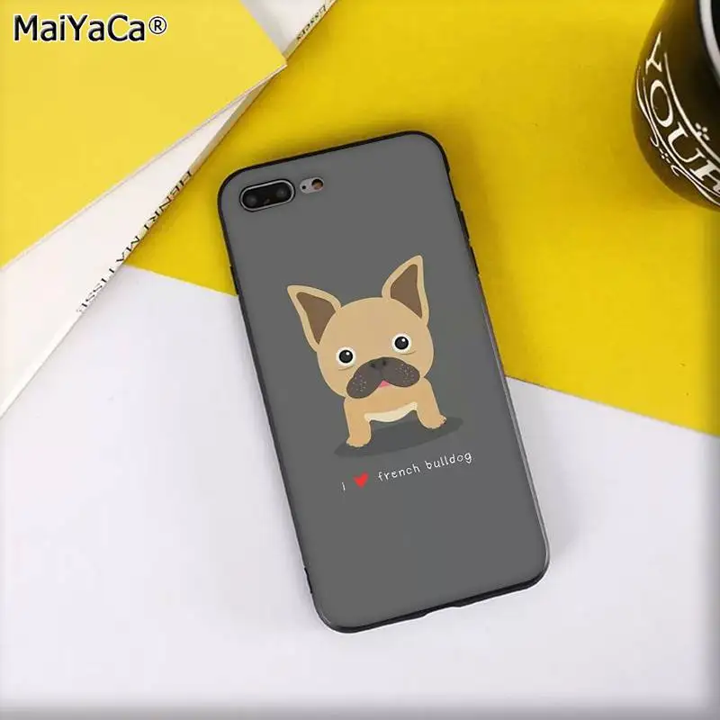 MaiYaCa Frenchies Симпатичный щенок мопс-бульдог Новинка чехол для телефона Fundas чехол для iPhone 11 pro XS MAX 8 7 6 6S Plus X 5 5S SE XR