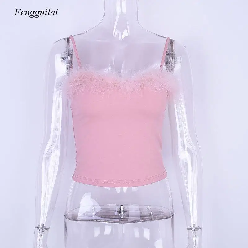 

2021 New Fashion Feathers Off Shoulder Summmer Spring Sleeveless Women's Bodysuit