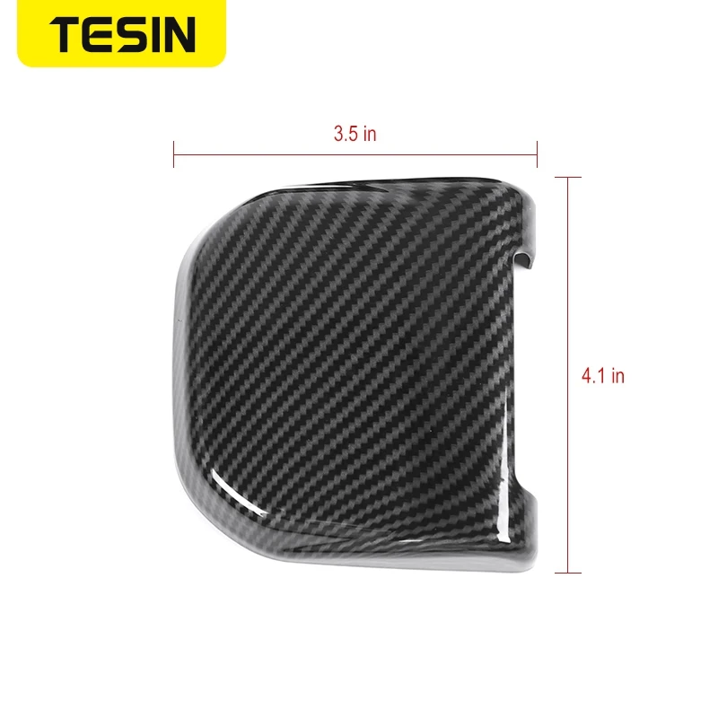 

TESIN Car Stickers for Suzuki Jimny Decals Carbon Fiber ABS Tail Door Tailgate Hinge Cover Fit For Suzuki Jimny 2019-2020