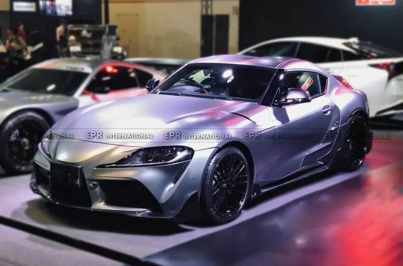 Для 19 + TOYOTA Supra A90 T тип двухсторонний Углеродный волокно полный широкий корпус