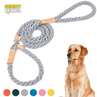 cawayi kennel cotton soft pet dogs chain traction rope leads free hands diagonally dog rope explosion proof chain for large dog