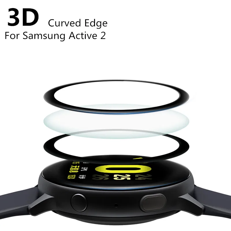 Защитная пленка Pantalla для Samsung Galaxy Watch Active 2 мягкая 40 мм 44 42 46 мм|Защита экрана часов|