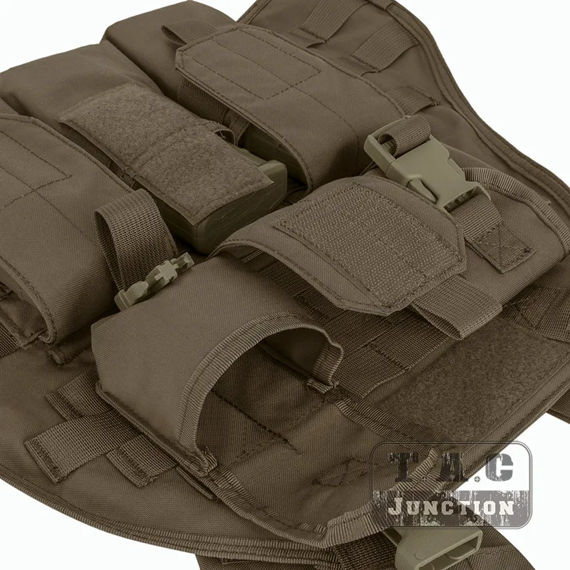 

Emerson Tactical Compact Vest SPC Style High Speed Plate Carrier Adjustable Vest w/ Triple For M4 M16 Magazine Mag Pouch