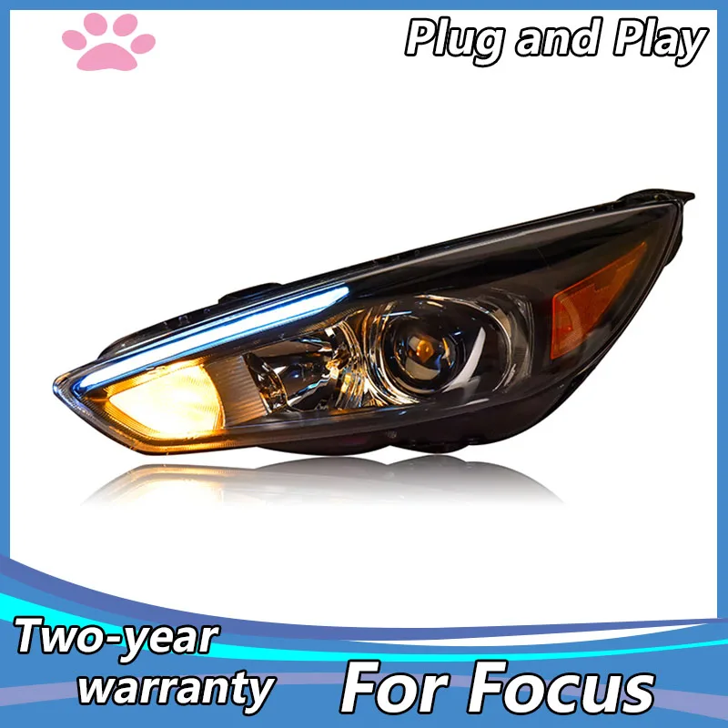 

2PCS LED Headlights For ford focus 2009-2013 Car Led Lights Double Xenon Lens Car Accessories Daytime Running Lights Fog Light