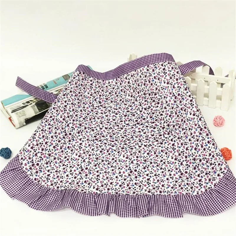 

Short Waist Kitchen Apron Lace Half Waist Bib Maid Costume With Kitchen Party Favors For Women Waitress