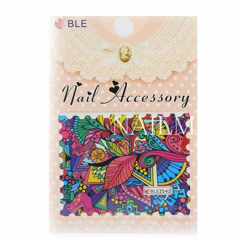 

1 sheet Colorful Nail Art Water Decals Dream Castle Nail Transfer Stickers #BLE2542