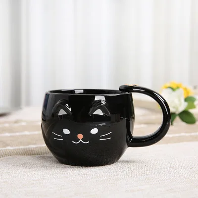 I-cup Pikachu ceramic cup milk mugcreative cartoon water cup monster bowl dishes Pocket Monsters cutlery set Funny strange gift CL0931 - Цвет: I-cup