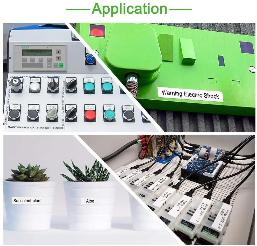 10 шт. ярлыки для безопасности 12 мм совместимы с Brother P-touch tzSE3