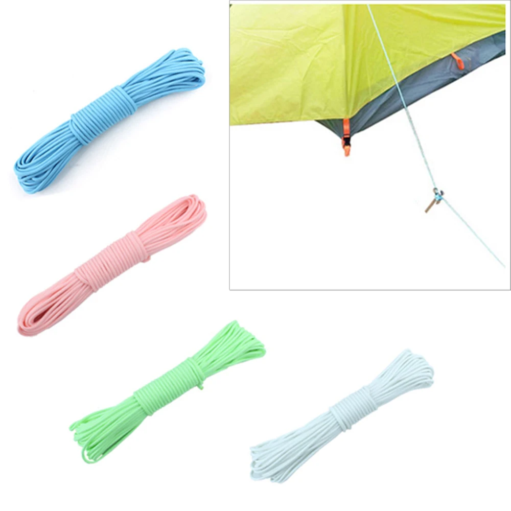 Светится в темноте светящийся шнур 9 нитей ядро веревка Открытый выживания