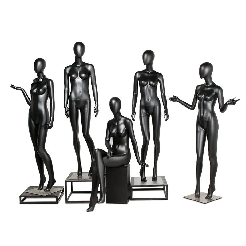 

Fashionable Black Color Female Mannequin Women Model Full Body On Sale