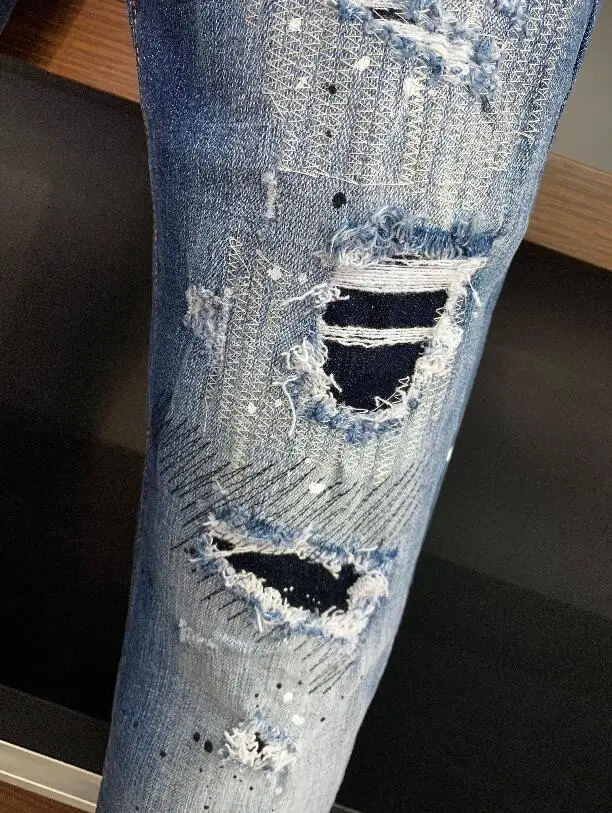2021 Hot Authentic Classic Dsquared2 Men Jeans Pencil Pants Party Casual Pants Streetwear 2021 Denim Male Clothing 9716