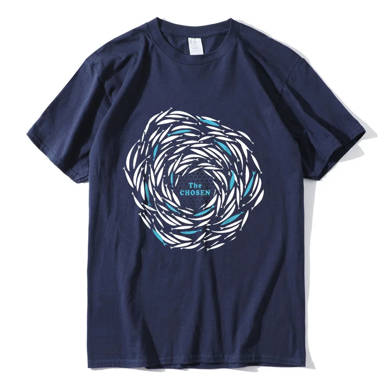

Oversized t shirt Cycle Fish The Chosen Merch Against The Current Enthusiast Men's Short Sleeve tee Funny Unisex Cotton t Shirt