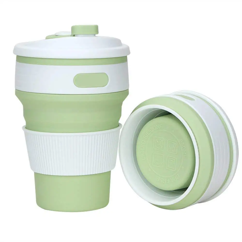 

Hot Folding Silicone Cup Portable Silicone Telescopic Drinking Collapsible Coffee Cup Multi-function Foldable Silica Mug Travel