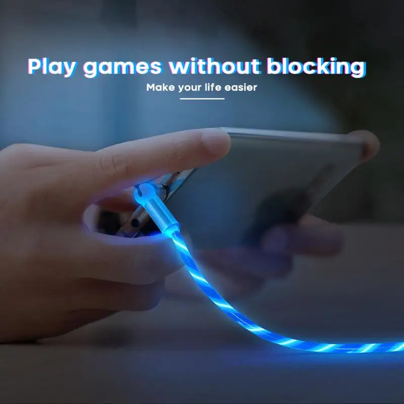 Magnetic Cable USB Type C LED Lighting fast Charging Micro Charger Wire for iPhone Huawei Samsung | Мобильные телефоны и