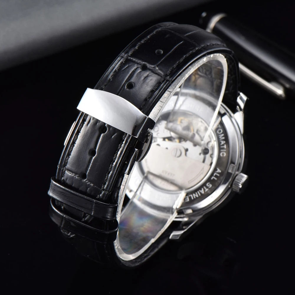 Часы-Авиатор мужские механические с сапфировым стеклом водонепроницаемые