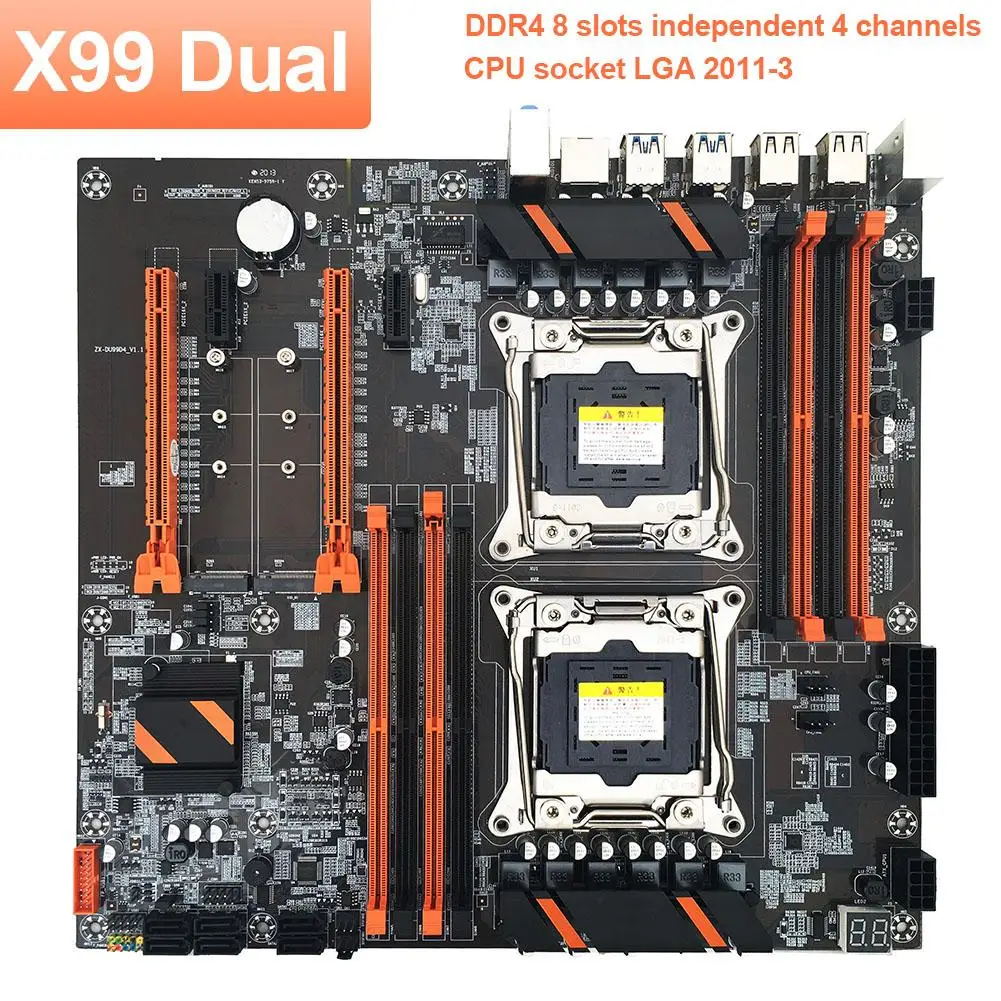 

X99 motherboard USB3.0 LGA2011-V3 Professional 4 Channel DDR4 Desktop Computer Dual CPU Motherboard Module LGA2011-3