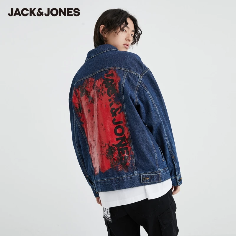 

Мужская джинсовая куртка с отложным воротником, 100% хлопок