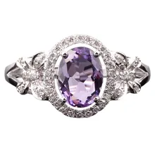BAIHE Стерлинговое Серебро 925 сертифицированное 0.98ct овальное 100%