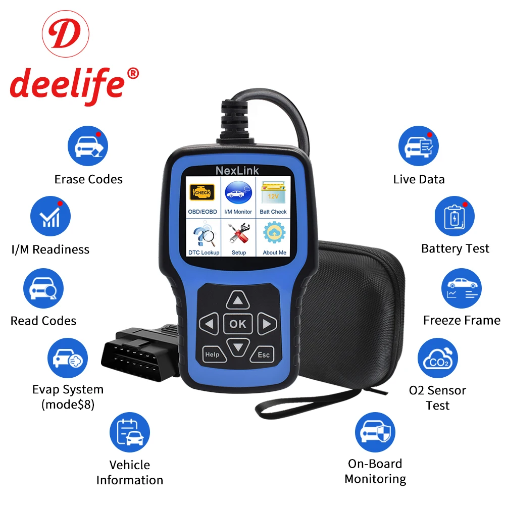 Deelife OBD2 сканер Диагностика автомобиля OBD 2 диагностический инструмент для ODB2 OBDII ODB