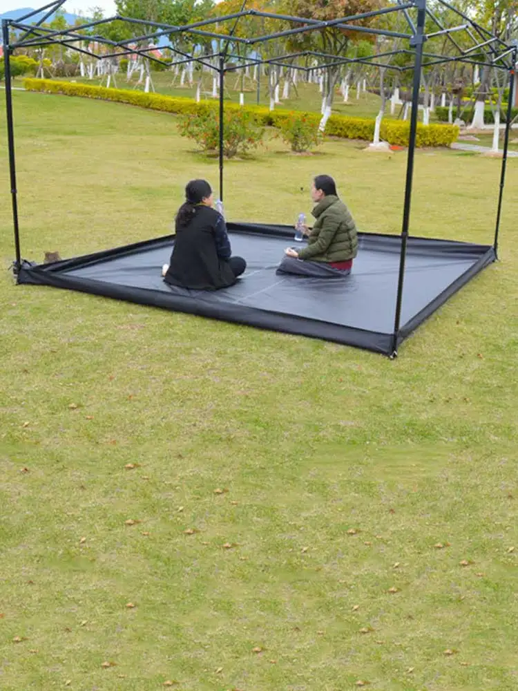 구매 3x3M 옥외 야영 방수 옥스포드 매트 내마 모성 텐트 패드 습기 방지 야영 방수포 지상 장 피크닉 매트 현재