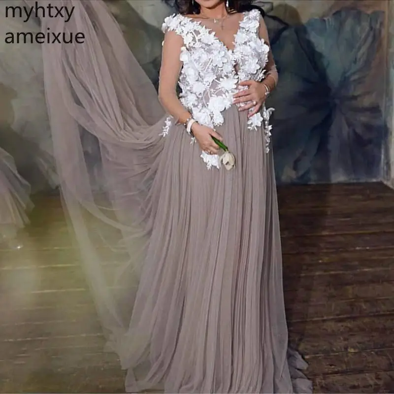 Hot New Lace Appliques Kaftan Dubai Plus Size Evening Dress 2020 Robe De Soiree Abendkleider Formal Gowns For Women Event Dress