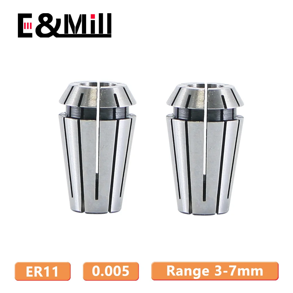 

ER11 3~7mm High Quality High Precision 0.005 ER Spring Collet Chuck For CNC Milling Tool Holder Engraving Machine Lathe Mill nut