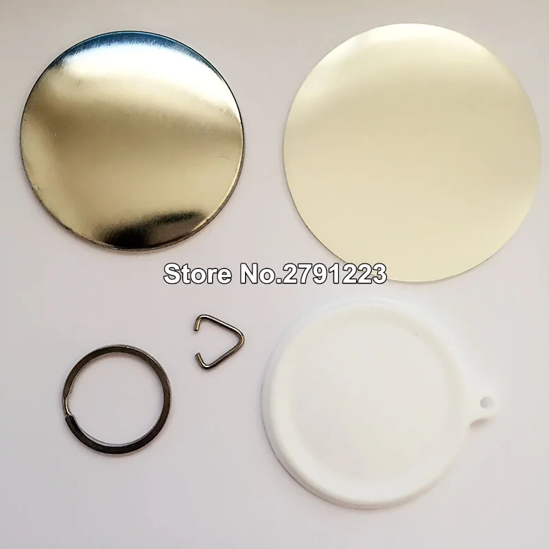 Pro 100 наборов значок Кнопка питания брелок материалы для значка производитель 2-1/4