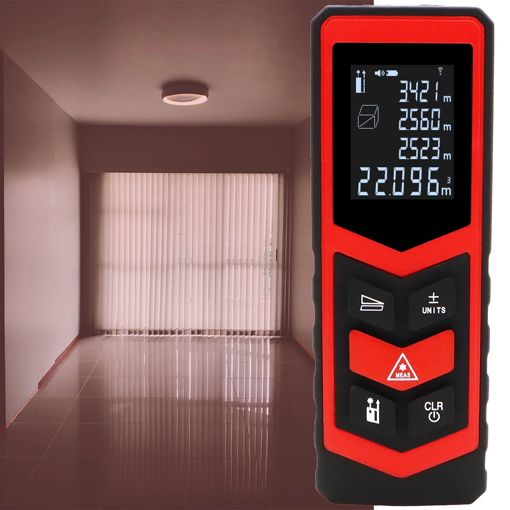 Цифровой лазерный дальномер 30 м 40 60 100 измеритель расстояния прибор для измерения