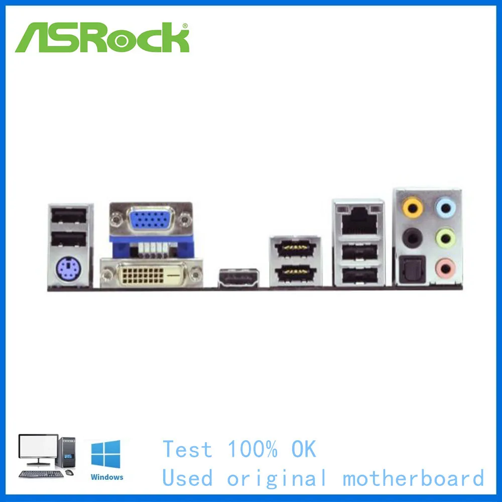 Материнская плата для ASRock H55M LGA 1156 Intel H55 б/у десктопная материнская USB2.0 SATA II PCI-E X16 |