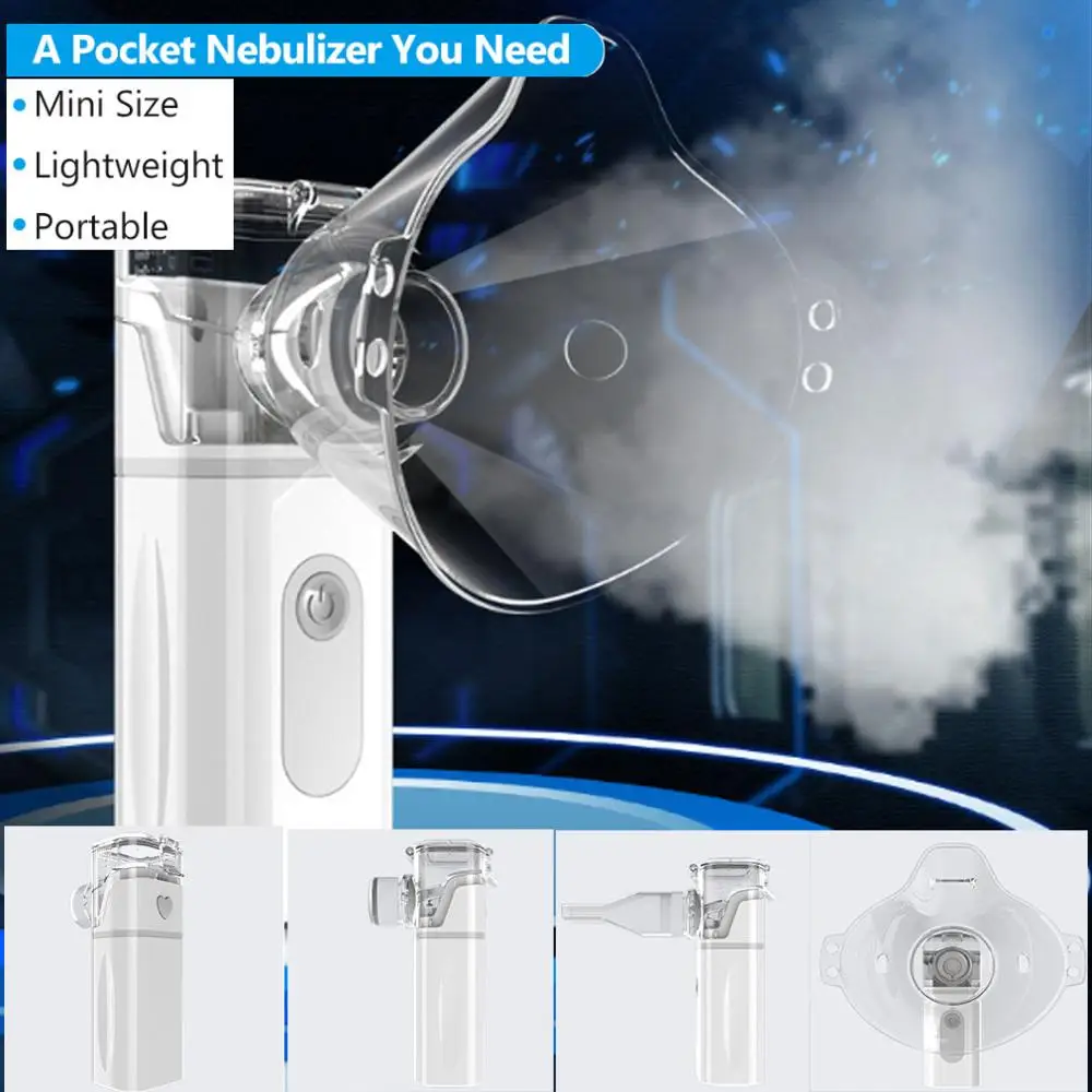Небулайзер портативный ингалятор для распылителя домашний ультразвуковой детей