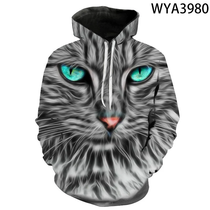 

3D Owl Printed Hoodies Men Ice Wolf Animal Print Hooded Sweathsirts Casual Unisex Pullover Tracksuits Fashion Harajuku Jackets