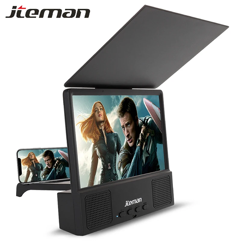 3in1 увеличитель для экрана телефона Bluetooth стерео Динамик настольная подставка 8 5