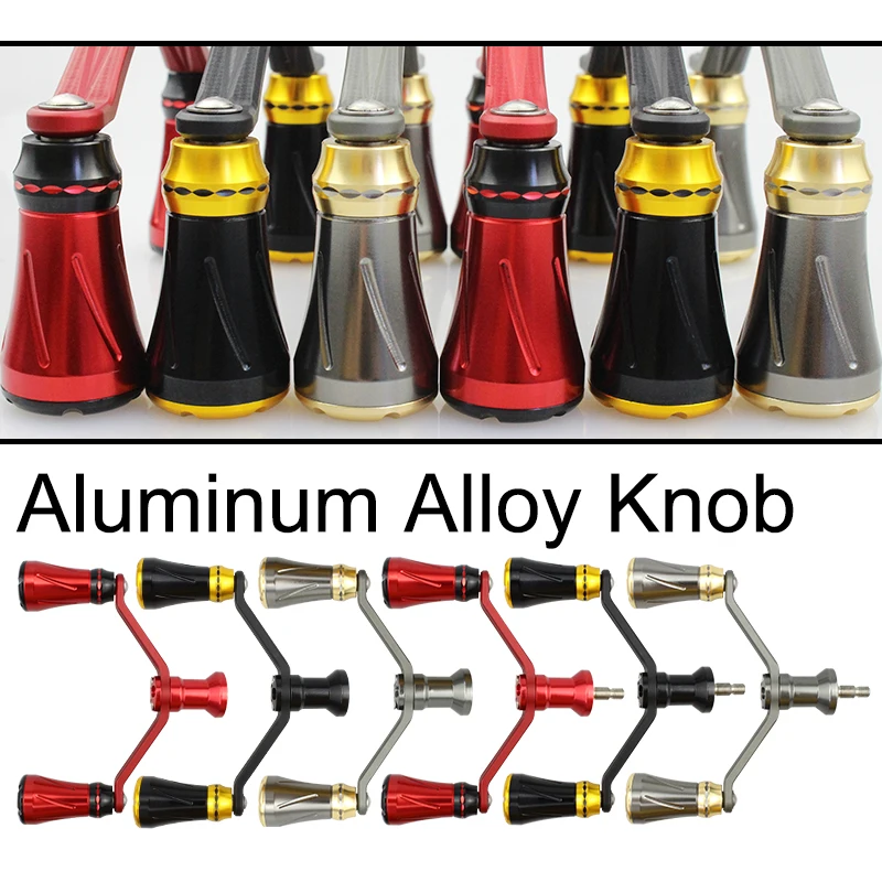 

EKfan length 90MM aluminium alloy Fishing Reel Handle + Metal knobs Suitable For S/D Type Reel Fishing Tackle Accessory