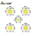 Светодиодный чип Cob 10 Вт 20 Вт 30 Вт 50 Вт 100 Вт, светодиодный чип постоянного тока 9-12 в 30-36 в, встроенный матричный диод, бусины, DIY прожектор, чип, прожектор, высокая мощность