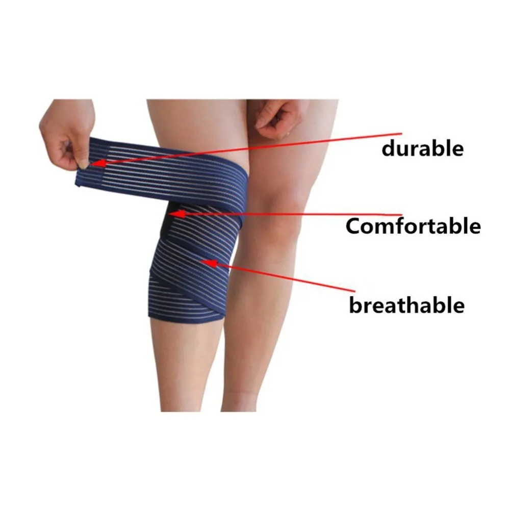 1Pc Elastic Bandage Tape Sport Knee Support Strap Pads Protector Band For Joelheira Ankle Leg Wrist Wrap | Красота и здоровье