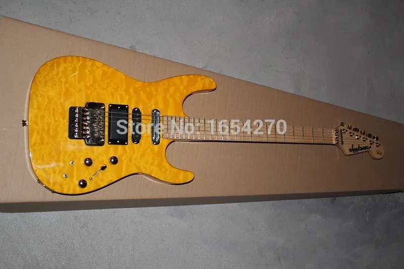 Новый SL2H солист клен шеи оранжевый цвет отделка инкрустация подписи на заказ